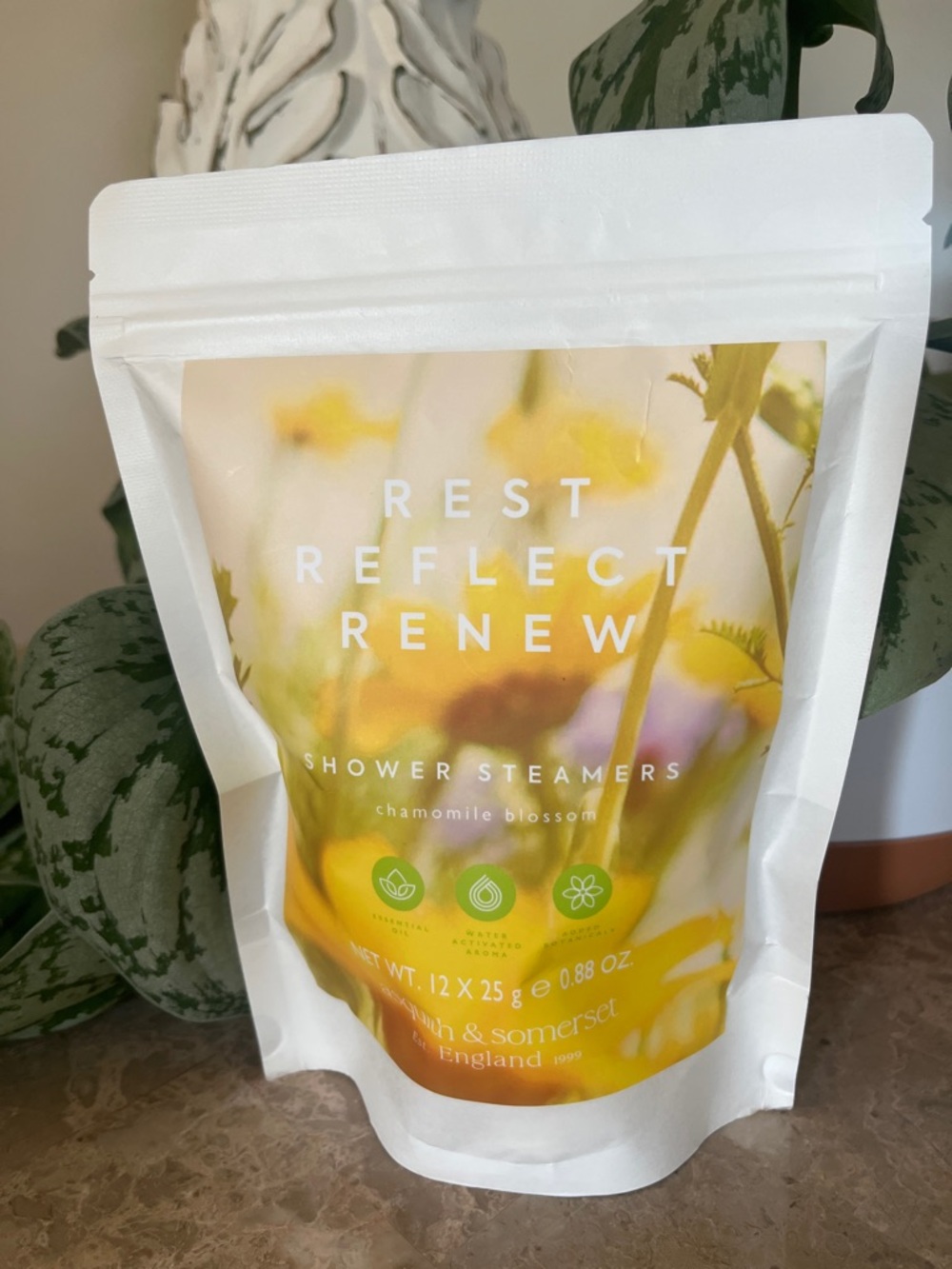 Rest Reflect Renew Chamomile Blossom Essential Oil Shower Steamers